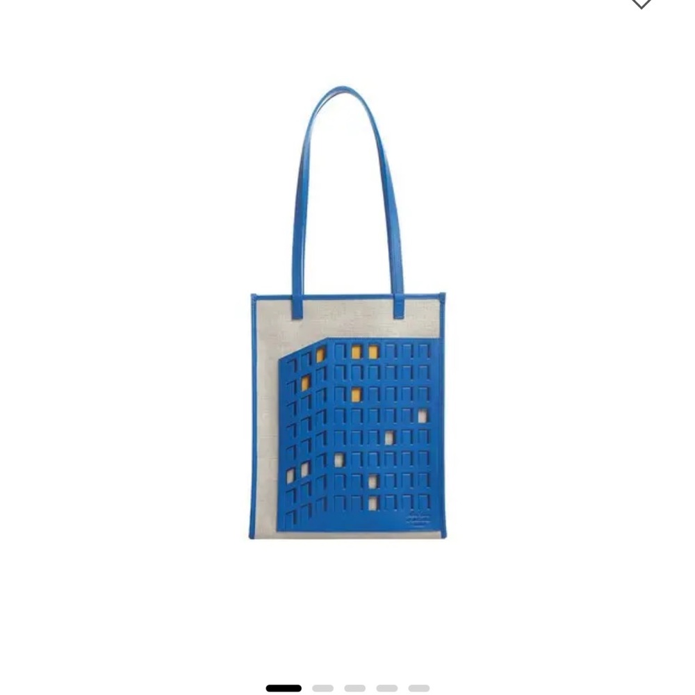 Mark Cross Leather and Canvas Tote Bag